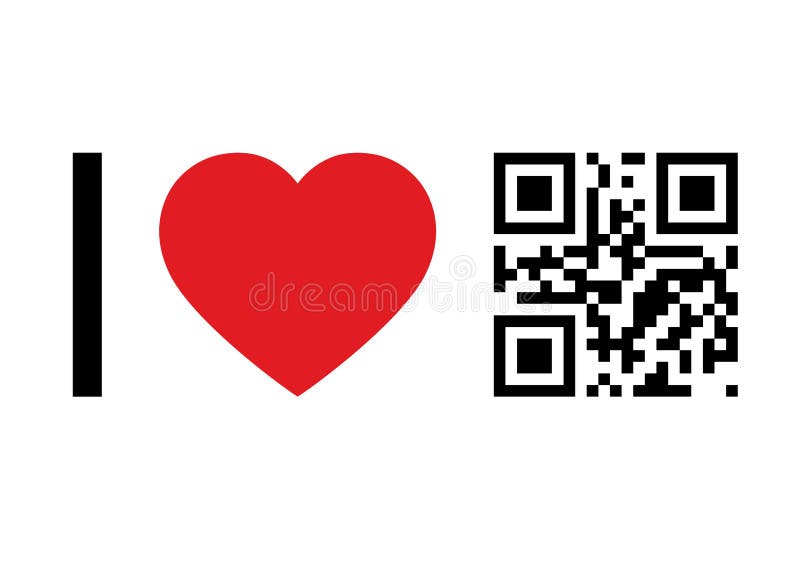 Conceito do código de QR ilustração stock Conceito do código de QR ilustração stock