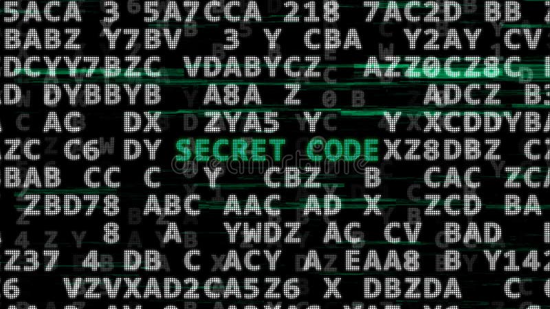 Conceito do código secreto ilustração do vetor Conceito do código secreto ilustração do vetor