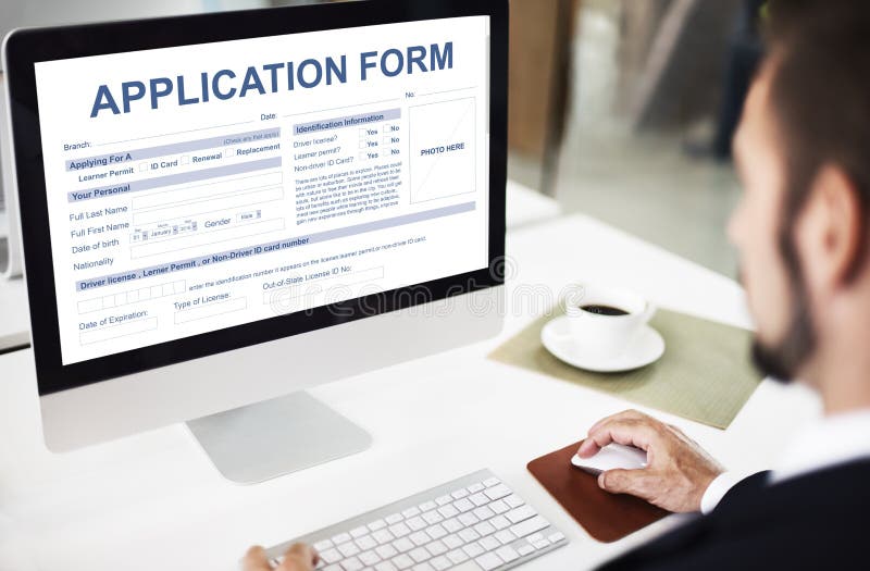 Conceito do emprego da informação de formulário de candidatura