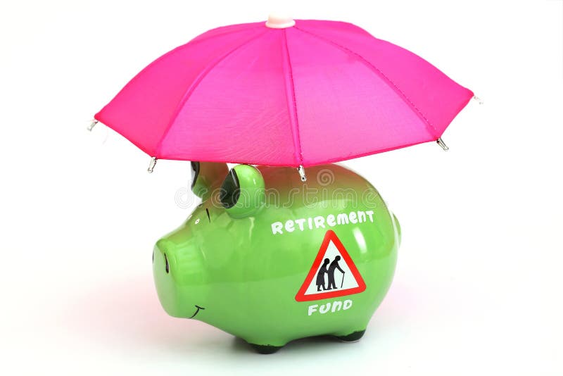Conceito do fundo das economias da aposentadoria fotos de stock Conceito do fundo das economias da aposentadoria fotos de stock