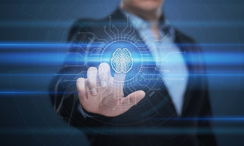 Digital Brain Artificial intelligence AI machine learning Business Technology Internet Network Concept. Digital Brain Artificial intelligence AI machine learning Business Technology Internet Network Concept.