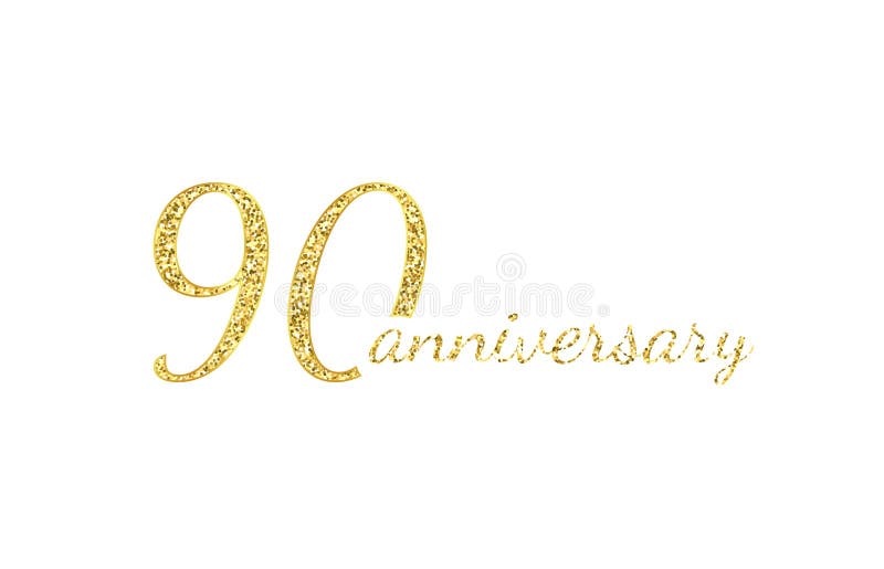conceito do logotipo de 90 aniversários 90th ícone do aniversário dos anos Números dourados isolados no fundo preto Ilustra??o do ilustração stock conceito do logotipo de 90 aniversários 90th ícone do aniversário dos anos Números dourados isolados no fundo preto Ilustra??o do ilustração stock