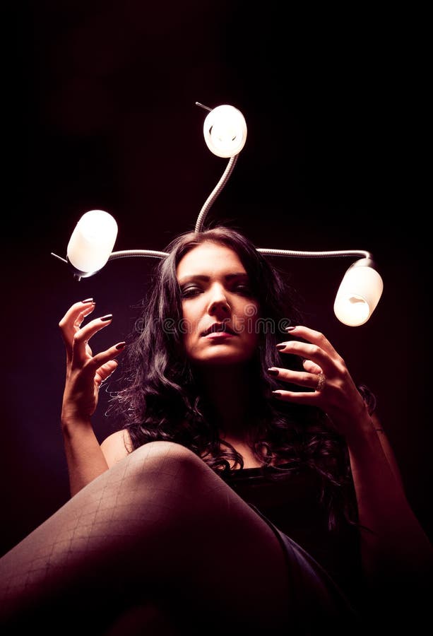 Conceito do Medusa fotografia de stock