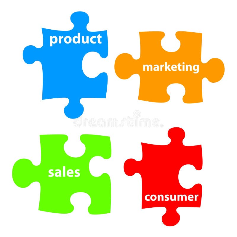 Conceito de marketing ilustração stock