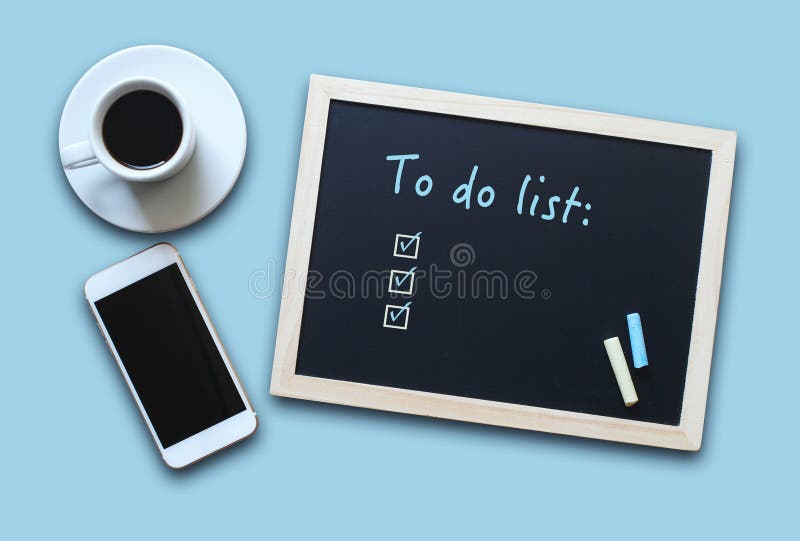 Conceito do quadro ou do quadro-negro com o vazio para fazer a lista ilustração stock Conceito do quadro ou do quadro-negro com o vazio para fazer a lista ilustração stock