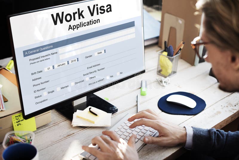 Conceito do recrutamento do emprego da aplicação de visto do trabalho