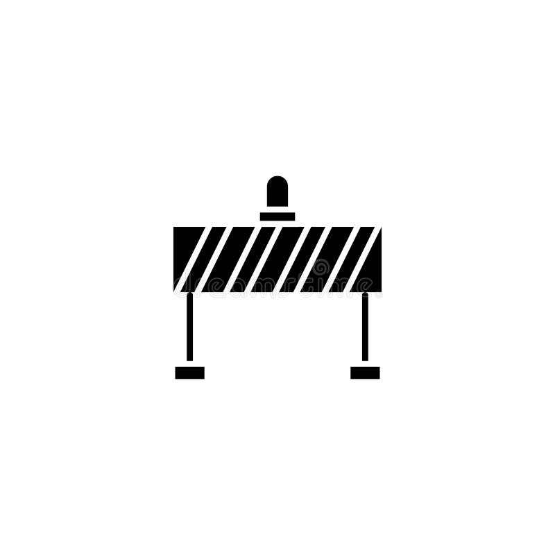 Conceito do ícone do preto da cerca de segurança Símbolo liso do vetor da cerca de segurança, sinal, ilustração ilustração stock Conceito do ícone do preto da cerca de segurança Símbolo liso do vetor da cerca de segurança, sinal, ilustração ilustração stock