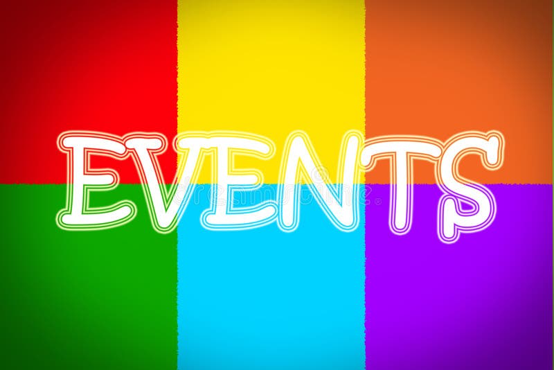 Conceito de Eventos foto de stock royalty free