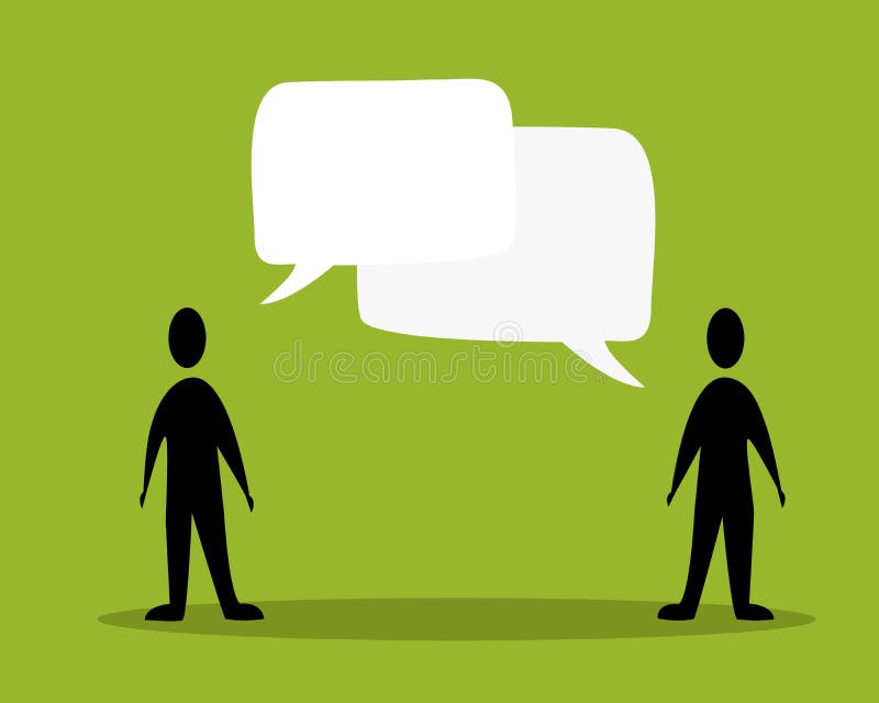 Conceito de comunicação humana ilustração do vetor
