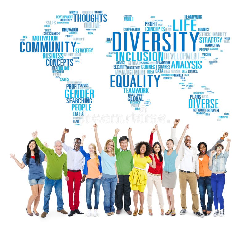 Conceito global da comunidade do mundo da afiliação étnica da diversidade