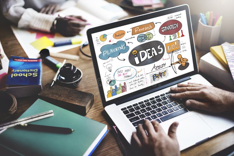 Conceito objetivo da missão do plano de desenvolvimento da visão da ideia das ideias imagens de stock royalty free Conceito objetivo da missão do plano de desenvolvimento da visão da ideia das ideias imagens de stock royalty free