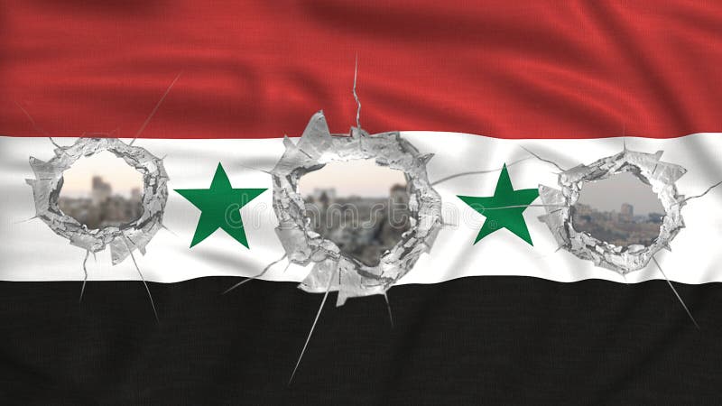 Resultado de imagem para imagem da siria e bandeira da siria destruida