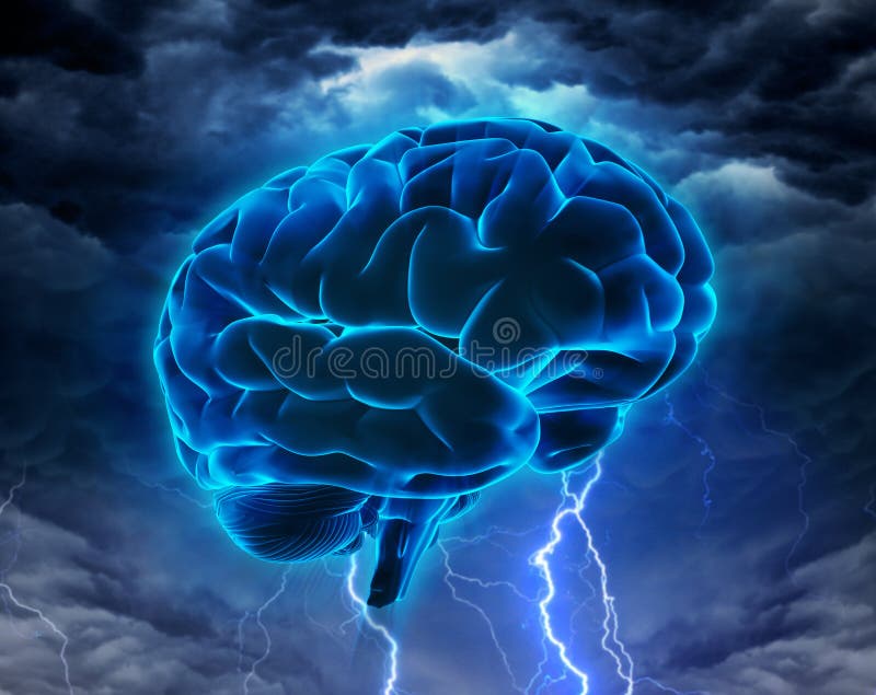 Conceito poderoso do clique ou da inteligência ilustração do vetor Conceito poderoso do clique ou da inteligência ilustração do vetor