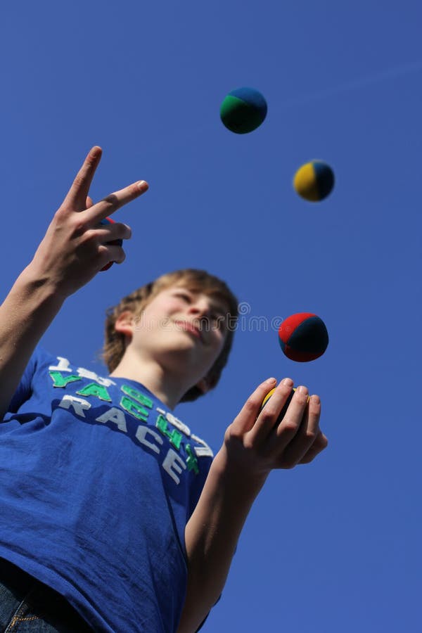 Concentration, boules de jonglerie