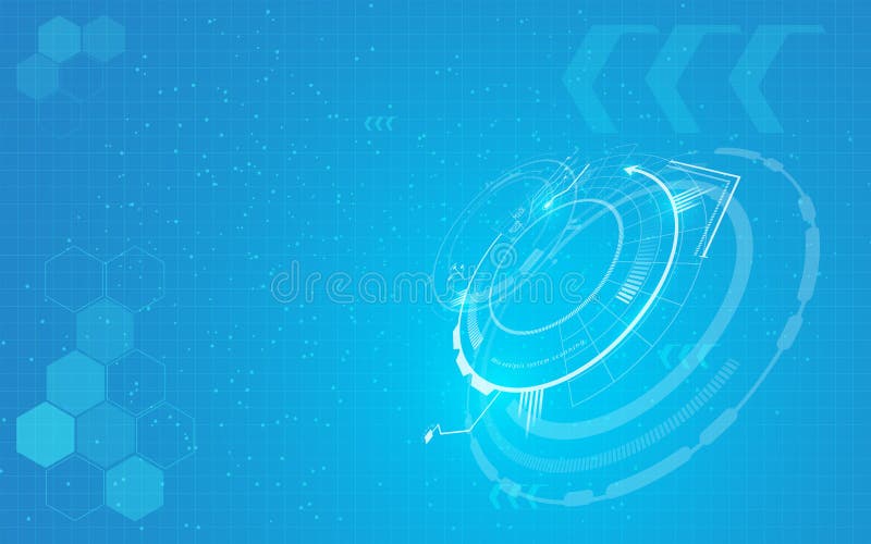 Concept abstract de inovare în materie de modele tehnice vector illustration