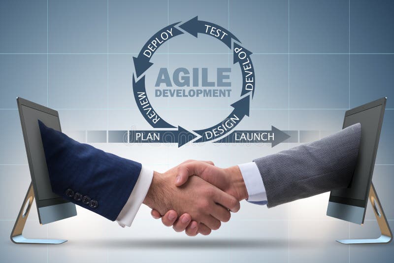 The concept of agile software development royalty free stock photo