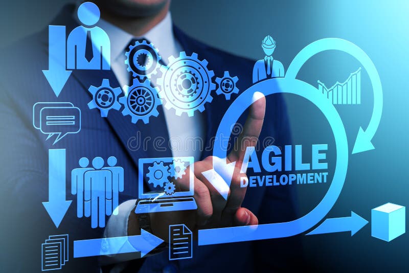 The concept of agile software development. Software methodology stock images, royalty-free photos and pictures
