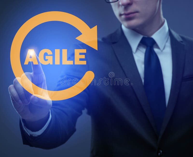 Concept of agile software development royalty free stock photos