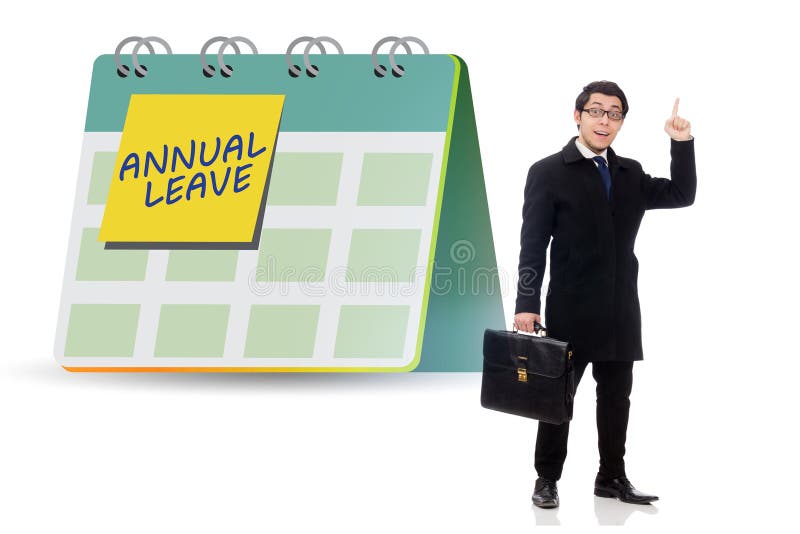 Concept of annual vacation and leave royalty free stock images