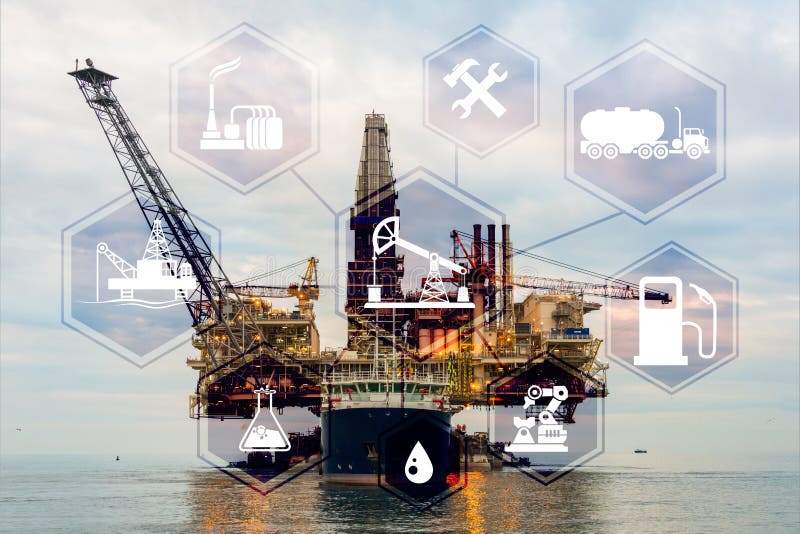 Concept of Automation in Oil and Gas Industry Stock Image Image of