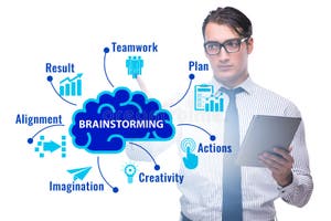 Concept Of Brainstorming As A Solution Tool Stock Image Image Of 