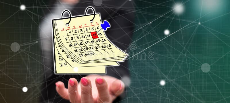 Concept of calendar royalty free stock photos
