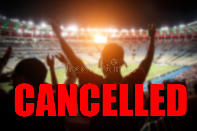 The Concept of Cancellation of Sports Events Stock Image Image of
