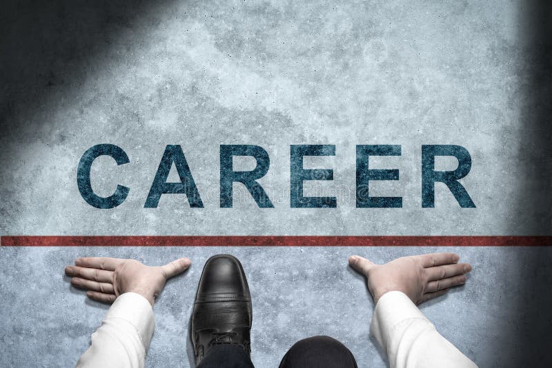 Concept of Challenge or Career Path and Change. Young Professional