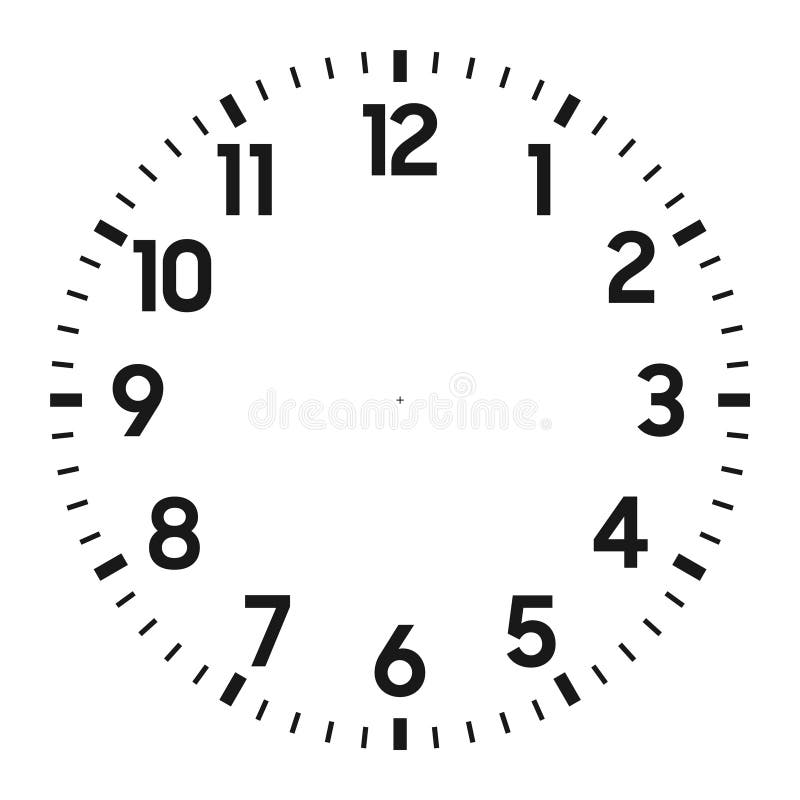 Clock face DIY Clip art stock vector. Illustration of circle - 222501910