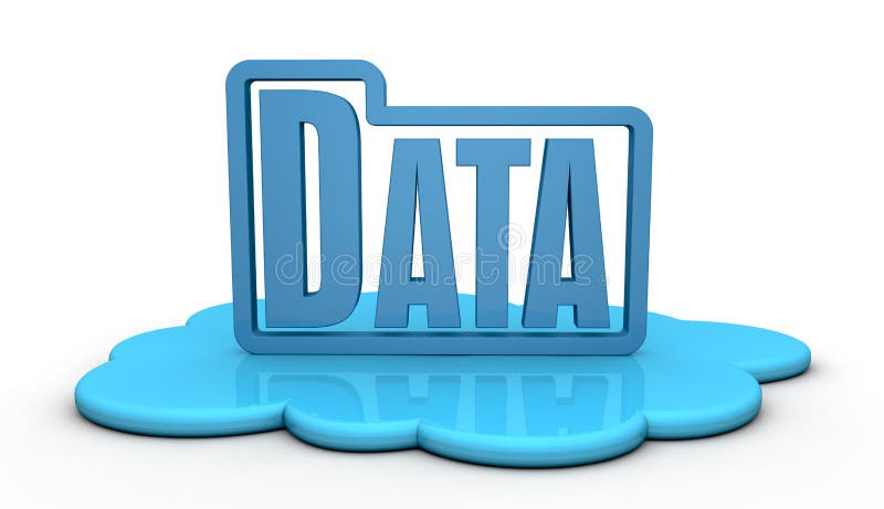 Concept of cloud computing vector illustration