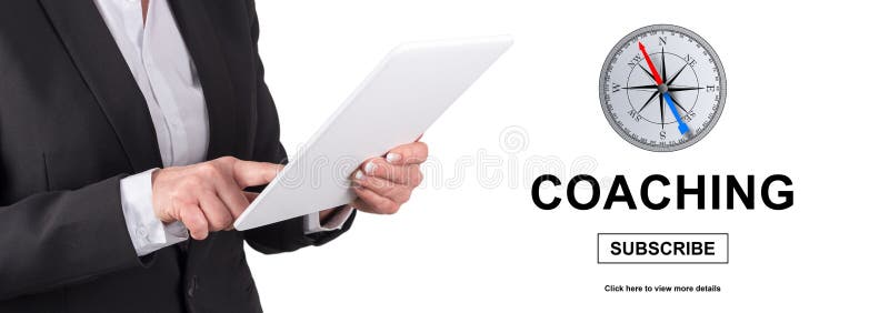 Concept of coaching royalty free stock images