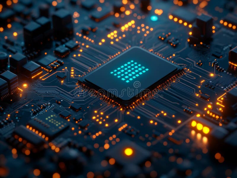 Concept of Cocktail Bartending Techniques. AI in Healthcare Cybersecurity Concept. Green Circuit Board Microchip on stock photography