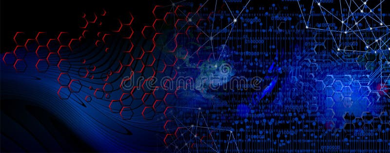 The Concept of Coding, World Circuit Industrial Business Background. Banner  Background. Vector Illustration Stock Illustration - Illustration of  control, city: 193837812
