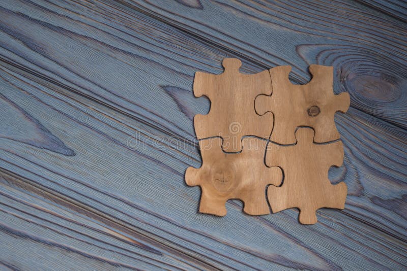 Wood puzzles pieces stock photo. Image of puzzles, iron - 287803266