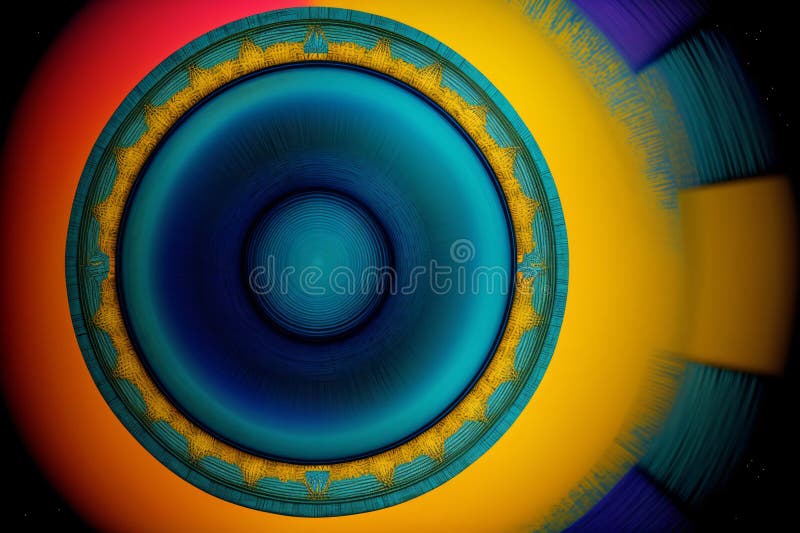 O imagine generată de calculator a unui obiect circular. ai generativ royalty free illustration