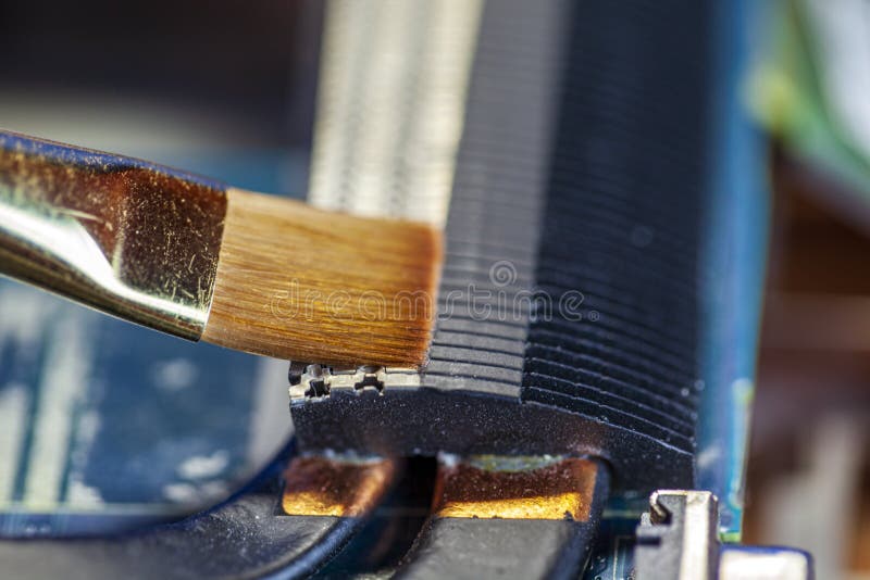 The concept of computer hardware, mobile phone, electronic, repairing, upgrade and technology stock photos