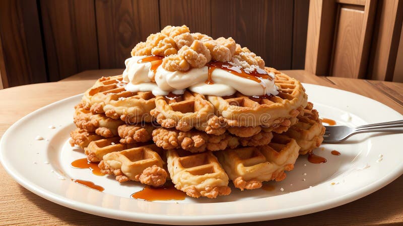Crispy Chicken and Fluffy Waffles a Sweet Celebration of National Fried