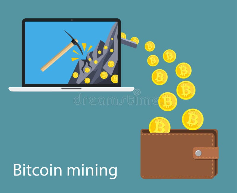 Concept of cryptocurrency technology, vector illustration Concept of cryptocurrency technology, vector illustration
