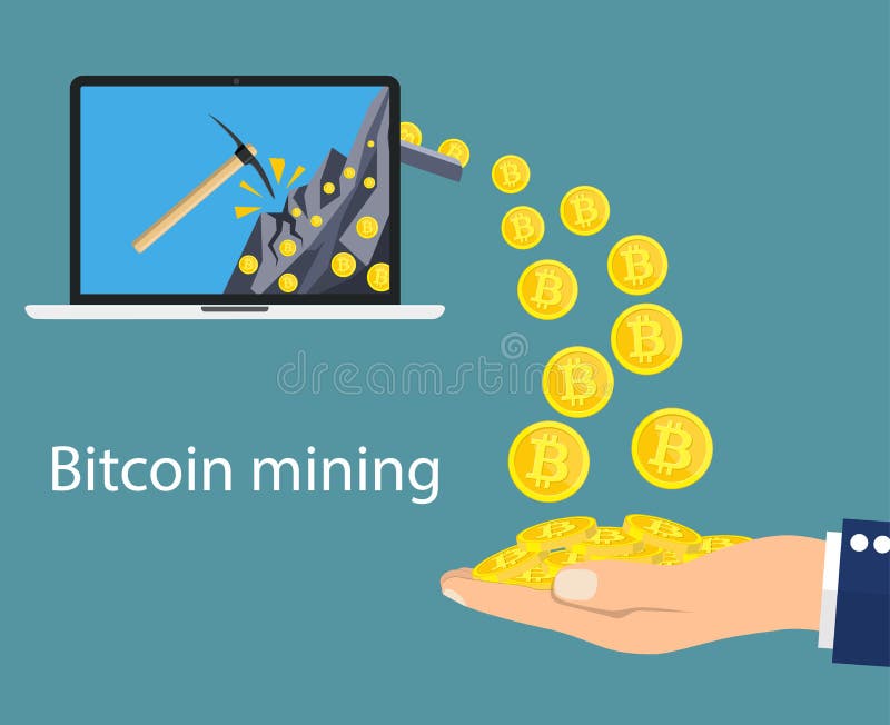 Concept of cryptocurrency technology, vector illustration Concept of cryptocurrency technology, vector illustration