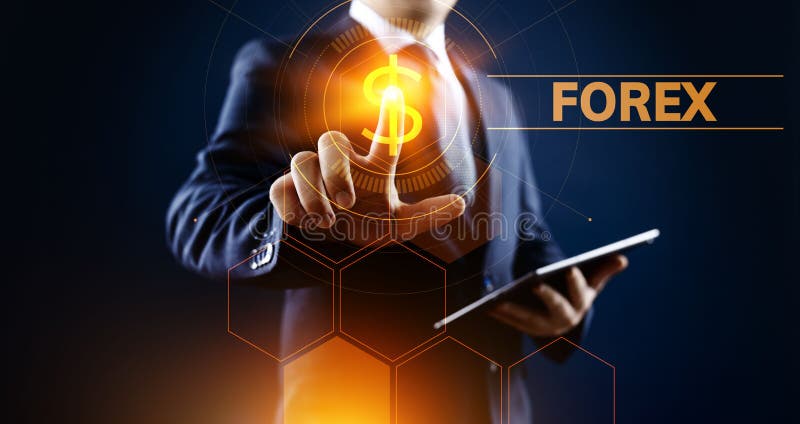 Commerce du Forex, taux de change, investissement en ligne, concept d'entreprise photos libres de droits