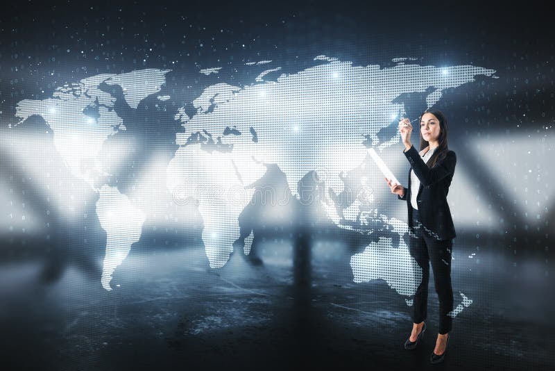 Concept d'affaires globales images stock Concept d'affaires globales images stock