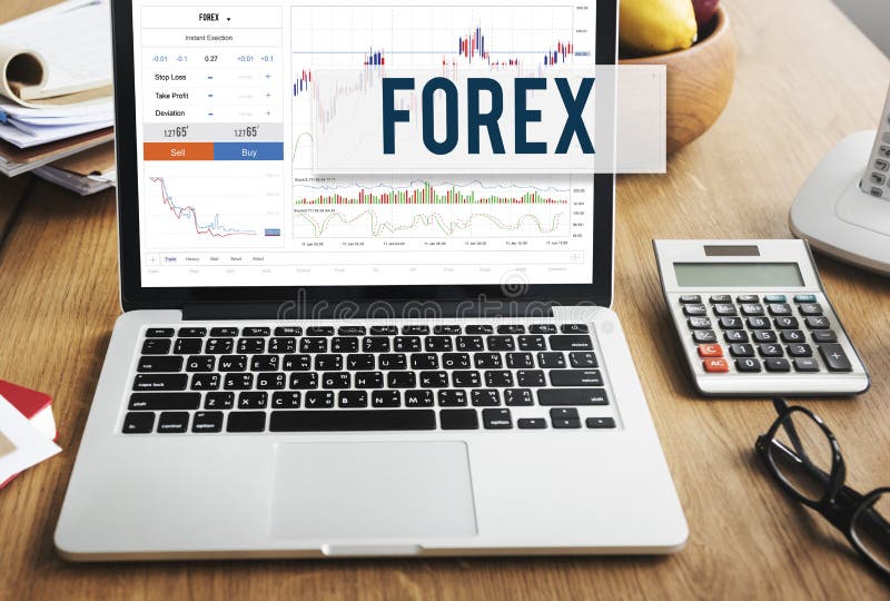 Concept d'affaires globales de graphique de bourse des valeurs de forex image libre de droits