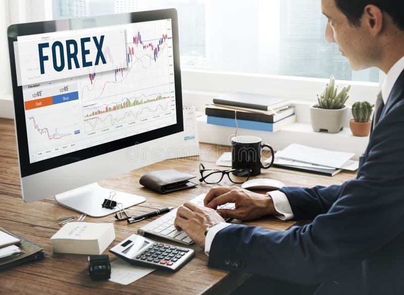 Concept d'affaires globales de graphique de bourse des valeurs de forex photos stock