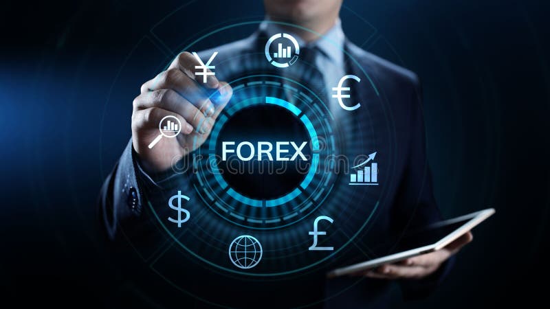 Forex trading taux de change des devises investissement en ligne concept d'entreprise image libre de droits