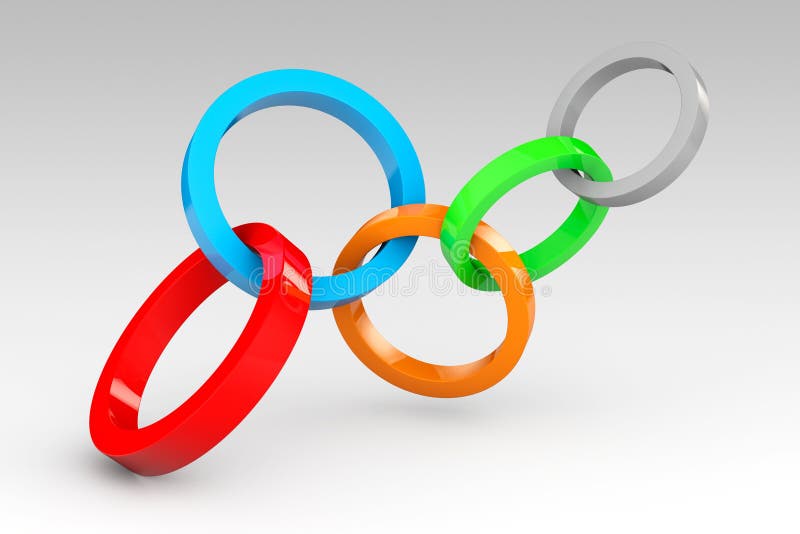 Concept d'entreprise. Unités 3D en chaîne photo stock