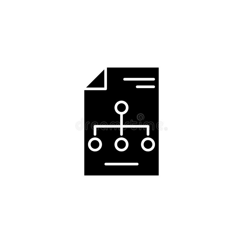 Concept d'icône de noir de structure organisationnelle Symbole plat de vecteur de structure organisationnelle, signe, illustratio illustration stock Concept d'icône de noir de structure organisationnelle Symbole plat de vecteur de structure organisationnelle, signe, illustratio illustration stock