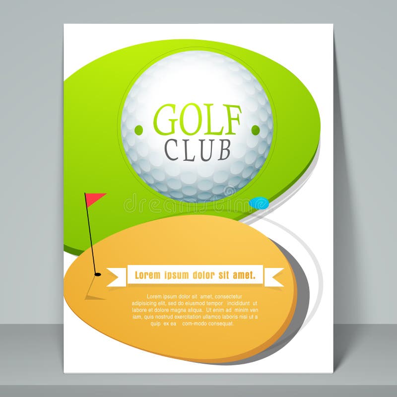Concept d'insecte ou de calibre de club de golf illustration libre de droits Concept d'insecte ou de calibre de club de golf illustration libre de droits