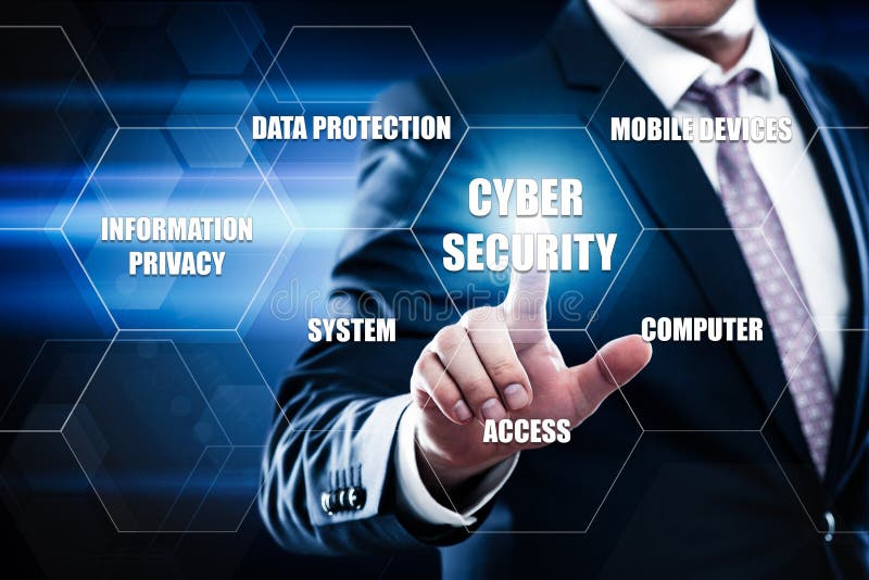 Concept d'intimité de technologie d'affaires de protection des données de sécurité de Cyber