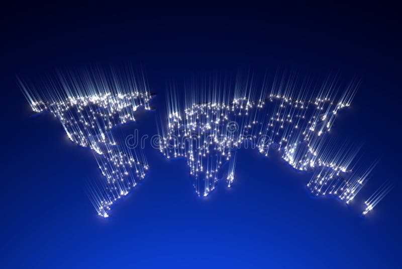 Concept 3d rendering of global map energy landscape exterior. Global network connection map stock images, royalty-free photos and pictures