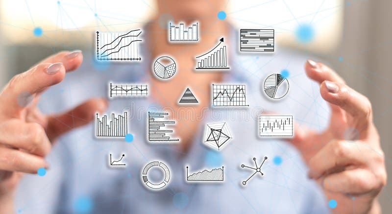 Concept of data analysis stock photos